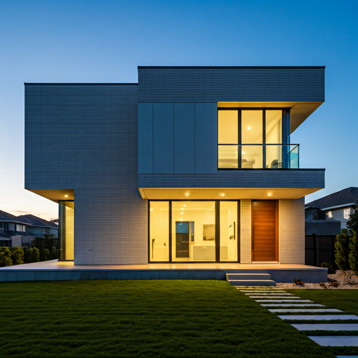 Eksterior rumah modern arsitektur kontemporer